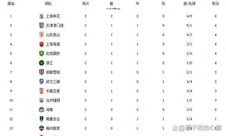 申花豪取三分，继续领跑中超积分榜